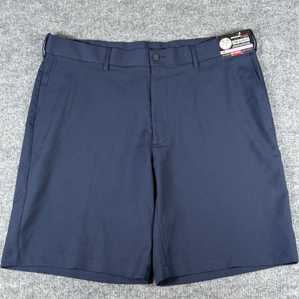 Grand Slam Performance Shorts 38 Expandable Waistband Golfcore Resort Vacation